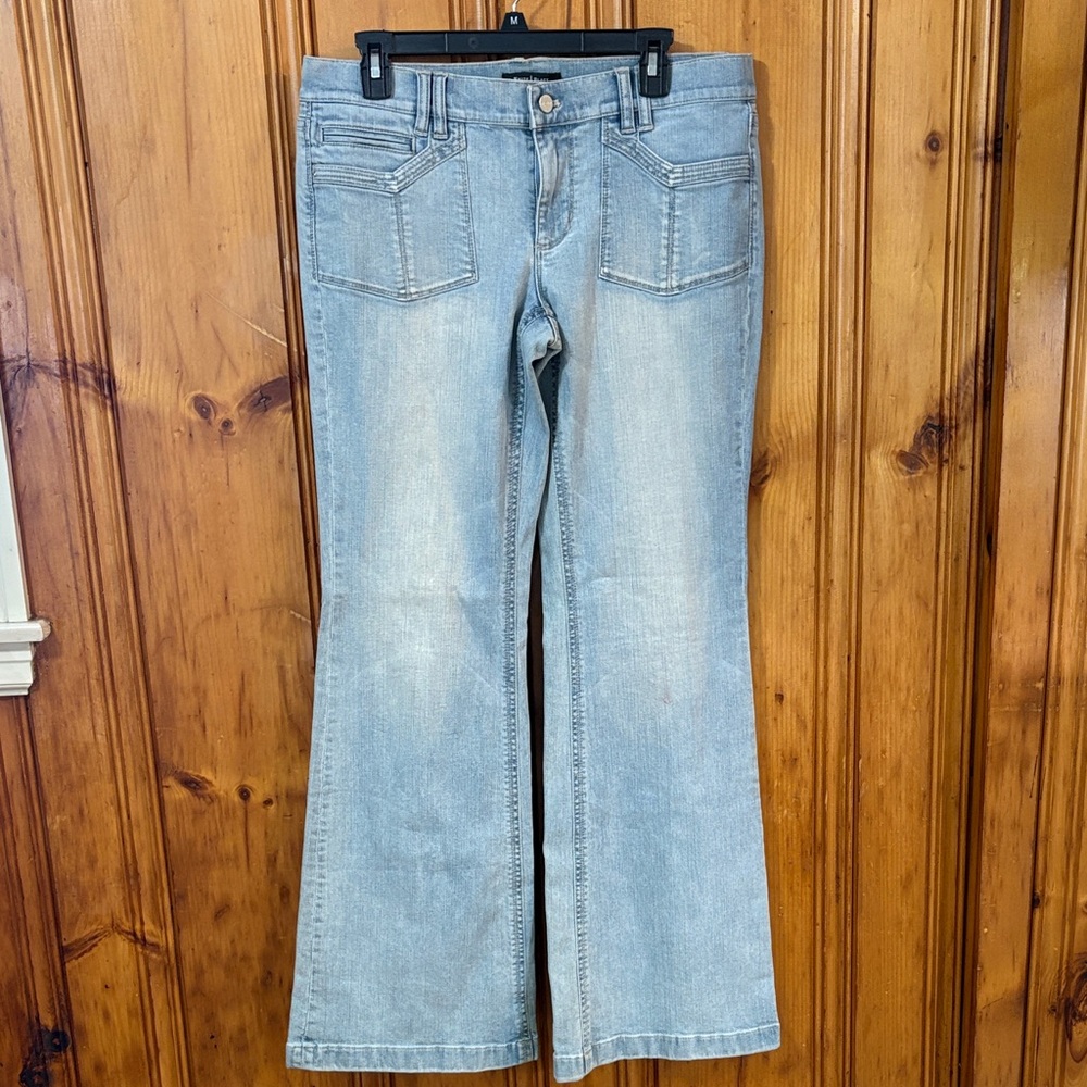 White House Black Market Classic Light Blue Flare Jeans - Trouser Leg - Size 10R